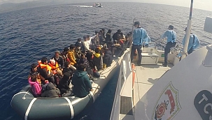 55 düzensiz göçmen kurtarıldı