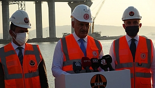 Yıldırım, 1915 Çanakkale Köprüsü’nde incelemelerde bulundu