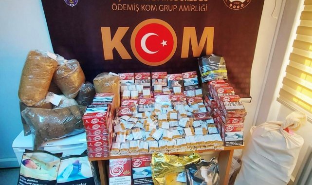 İzmir'de kaçak tütün operasyonu: 2 gözaltı