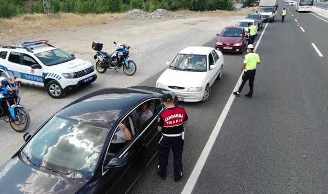 Kahramanmaraş'ta drone destekli trafik denetimi
