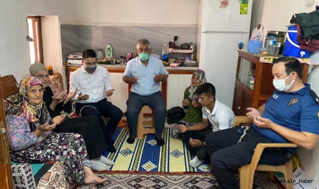 Kaymakam Göktaş'tan şehit ailesine bayram ziyareti