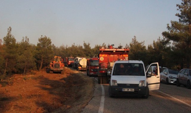 Kilis'teki orman yangını 5 buçuk saatte güçlükle kontrol altına alındı