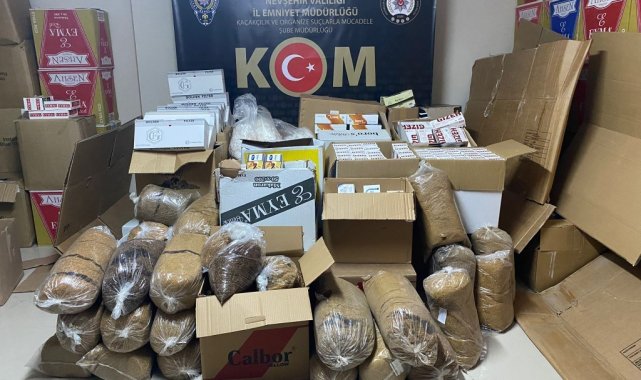 Nevşehir'de 288 bin 480 makaron ele geçirildi