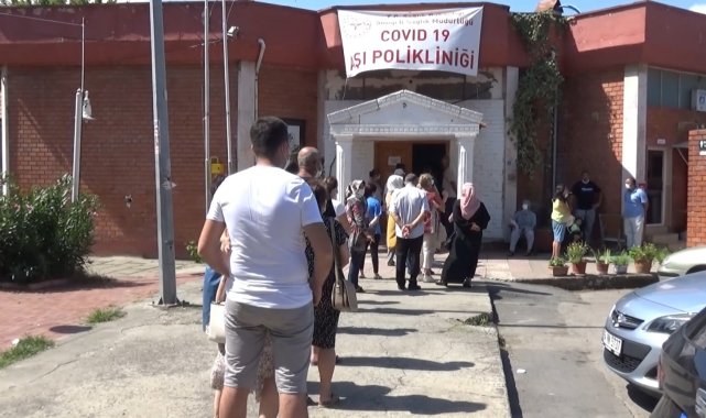 Sinop'ta aşı kuyruğu