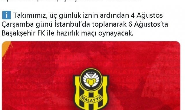 Yeni Malatyaspor, 3. etap kamp çalışmalarını tamamladı