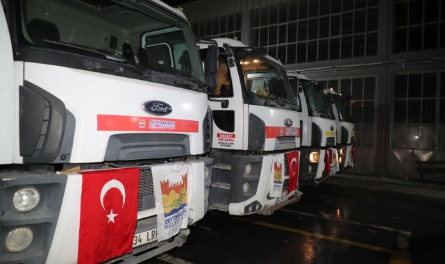 Zeytinburnu Belediyesi'nden yangın bölgelerine destek