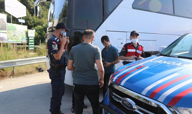 Bolu'da ormana kaçan 16 göçmen böyle yakalandı