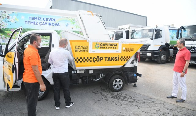 Çayırova'da çöp taksi hizmete başladı