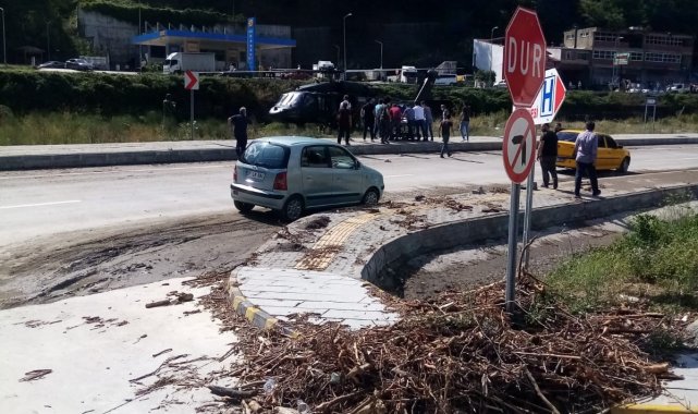 Doğum yapmak üzere olan kadın, helikopter ile Sinop'a yetiştirildi