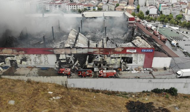 Esenyurt'ta yangın 5 saat sonunda kontrol altına alındı
