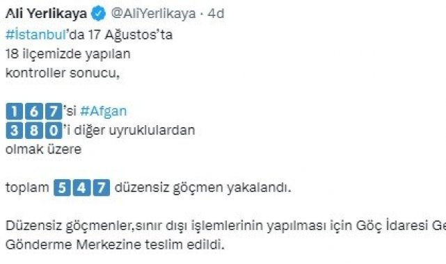İstanbul'da düzensiz göçmenlere sıkı takip