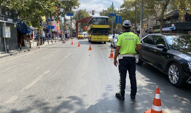 Kadıköy'de trafikte motosikletlilere yönelik denetim