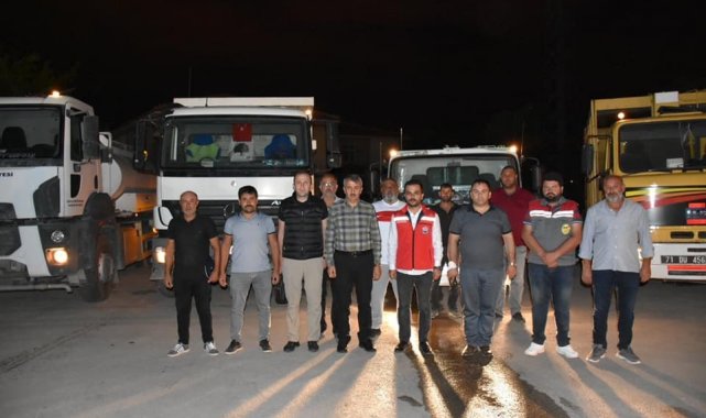 Kırıkkale'den sel felaketinin yaşandığı bölgeye destek