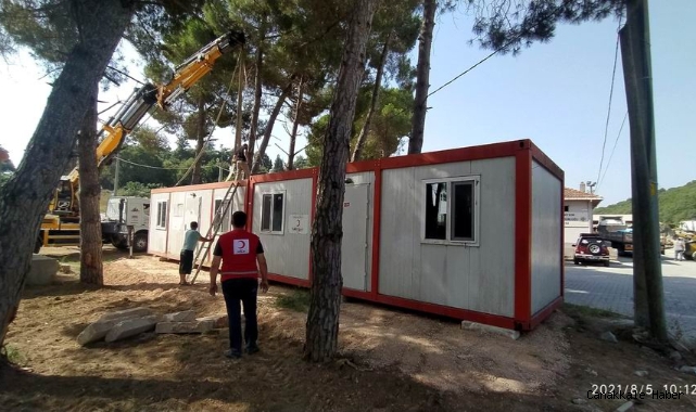 Kızılay Biga'ya 3 Konteyner daha kazandırdı