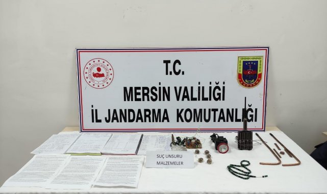 Mersin'de kaçak kazı yaparken suçüstü yakalandılar