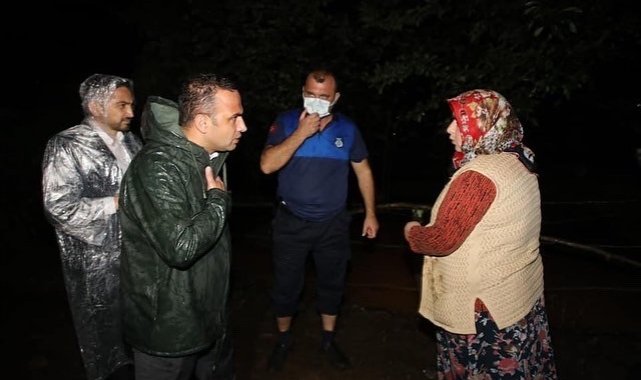 Ordu'da sağanak nedeniyle mahsur kalan 5 kişi kurtarıldı