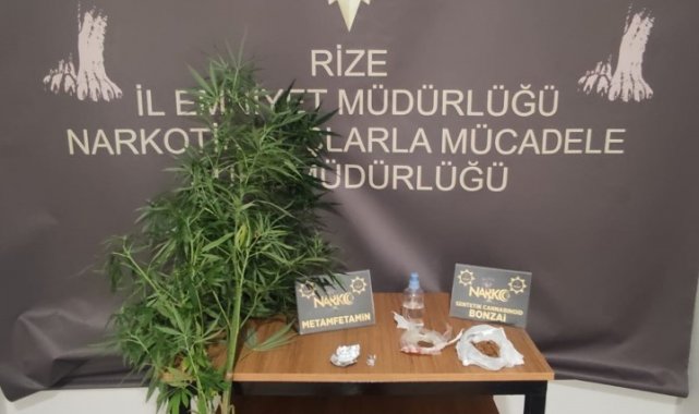 Rize'de uyuşturucu operasyonu