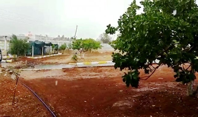 Şanlıurfa'da sel araçları sürükledi