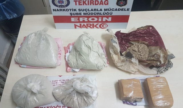Tekirdağ'da 5 buçuk kilo uyuşturucu ele geçirildi