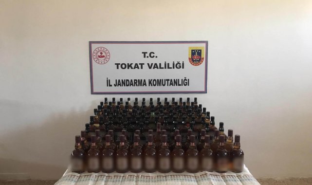 Tokat'ta kaçak içki operasyonu