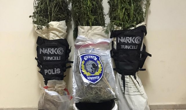 Tunceli'de uyuşturucu operasyonu: 1 kişi gözaltına alındı