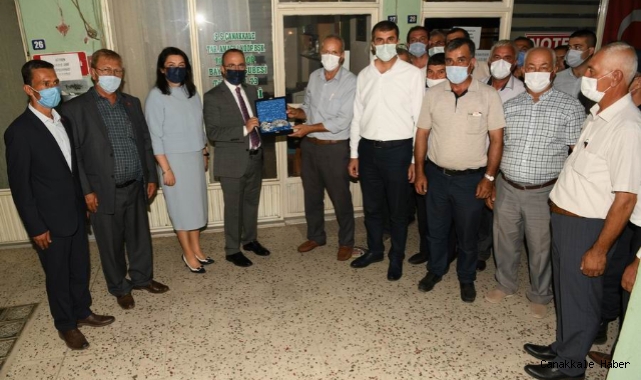 Turan’dan Bayramiç Muhtarlar Derneği'ne Hayırlı Olsun Ziyareti