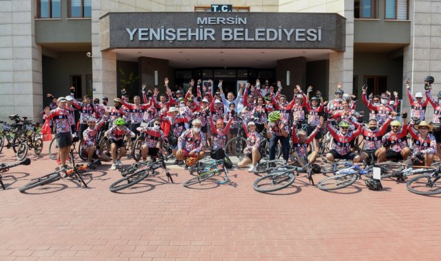 80 şehirden bisikletçi Mersin Yenişehir'de buluştu
