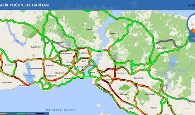 Avcılar- E-5 karayolu'nda trafik durma noktasına geldi