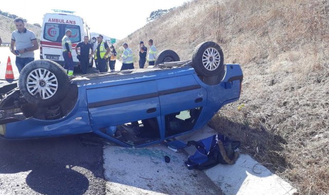 Balıkesir'de otoyolda trafik kazası: 1 yaralı