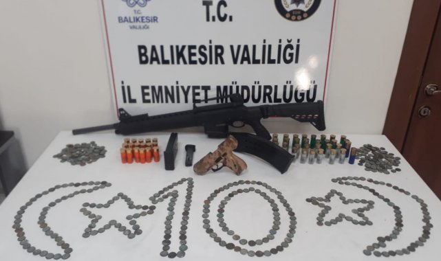 Balıkesir'de tarihî eser operasyonu