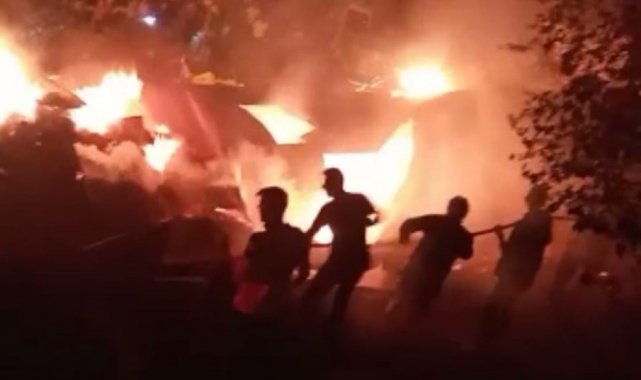 Bingöl'de ahır yangını
