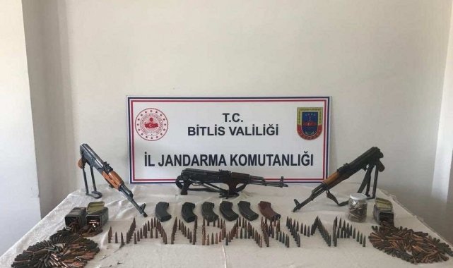 Bitlis'te çok sayıda mühimmat ele geçirildi