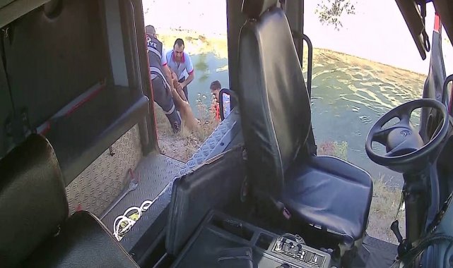 Boğulma olayına giden itfaiye erlerinin zamanla yarışı kamerada