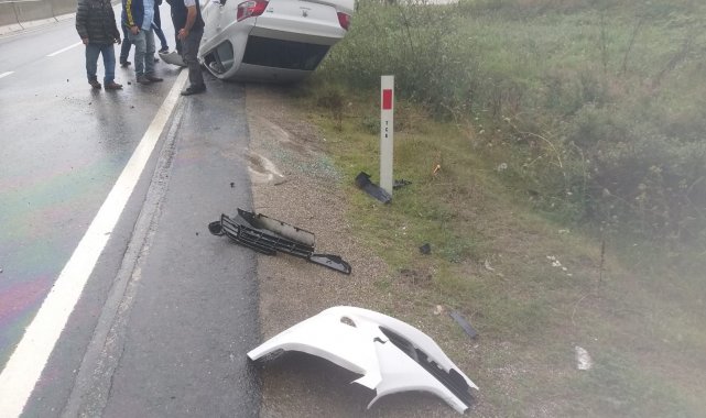 Bolu Dağı'nda peş peşe kazalar ucuz atlatıldı