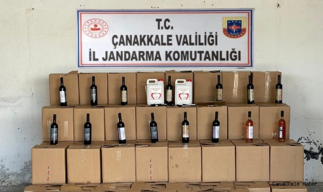 Bozcaada’da kaçak içki operasyonu