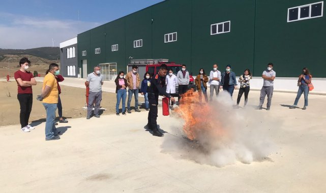 Bozüyük Belediyesi İtfaiye Müdürlüğü'nden yangın eğitimi
