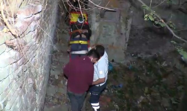 Bursa'da 15 metre yüksekliğindeki tarihi surlardan düşen kişi yaralandı