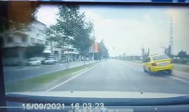 Bursa'da dalgın taksici yürekleri ağza getirdi