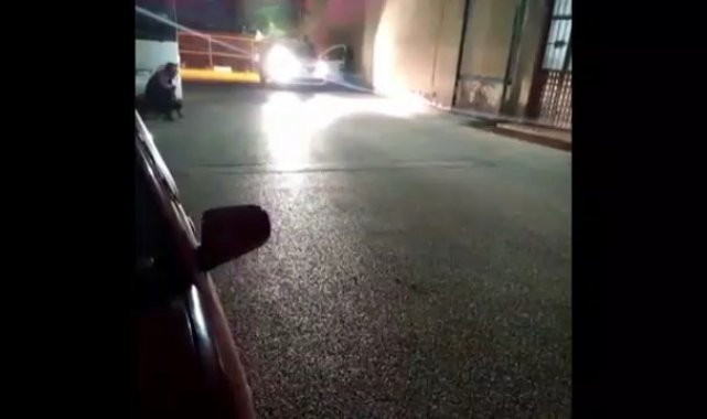 Bursa'da silahı başına dayayıp böyle direndi