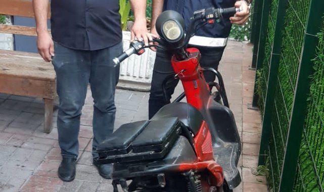 Çalınan elektrikli bisiklet bulunarak sahibine teslim edildi