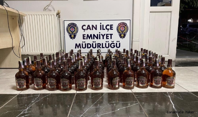 Çan’da kaçak içki operasyonu