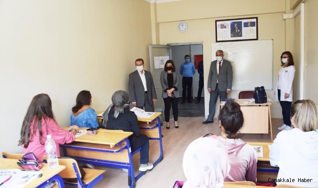 Çan Karşıyaka Hacı Fatma Bodur Meslekî ve Teknik Anadolu Lisesinde incelemeler yapıldı