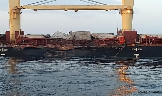 Çanakkale Boğazı’nda çarpışan gemilerin görüntüleri ortaya çıktı