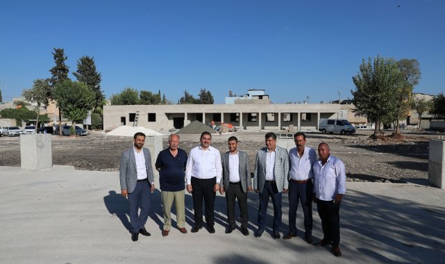Canpolat yapımı devam eden zabıta amirliği inşaatını inceledi