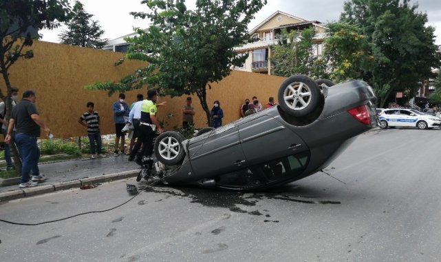 Düzce'de akıl almaz kaza
