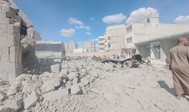 El Bab'da bomba yüklü araç patladı: 4 yaralı