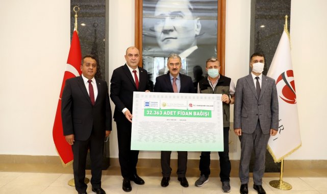 ESO üyelerinden yanan ormanların yeşermesi için destek