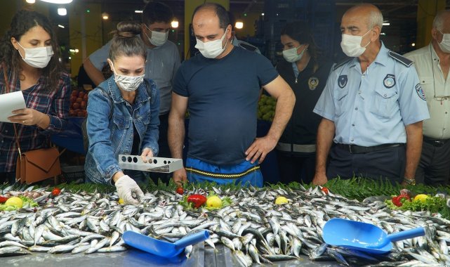 Kağıthane'de semt pazarlarında balık denetimi