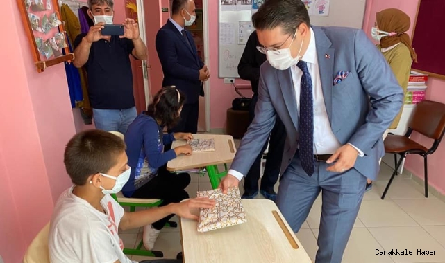 Kaymakam Göktaş özel öğrencileri ziyaret etti