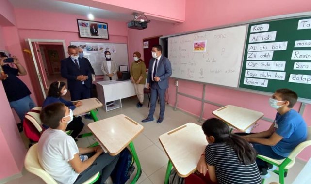 Kaymakam Göktaş özel öğrencileri ziyaret etti